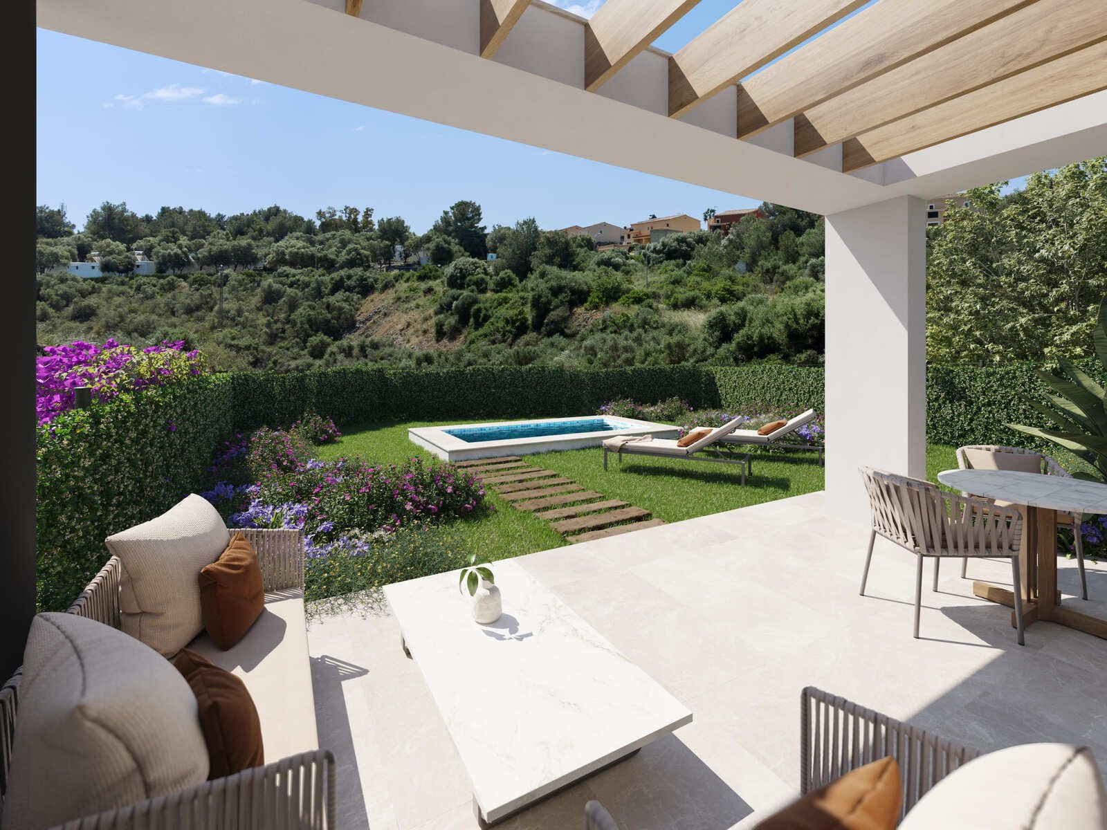 Properties for sale on the east side of Mallorca with swimming pool and rural views